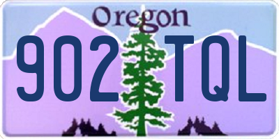 OR license plate 902TQL