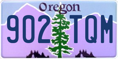 OR license plate 902TQM