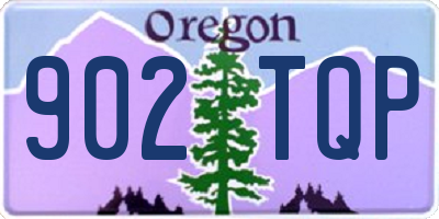 OR license plate 902TQP