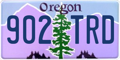 OR license plate 902TRD