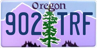 OR license plate 902TRF