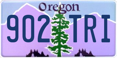 OR license plate 902TRI