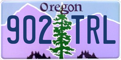 OR license plate 902TRL