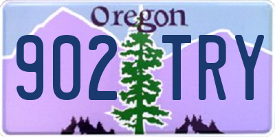OR license plate 902TRY