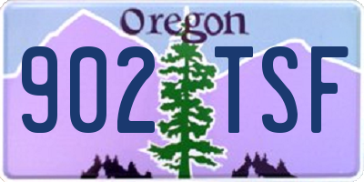 OR license plate 902TSF