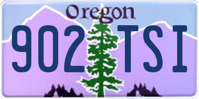OR license plate 902TSI