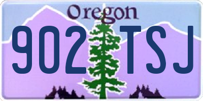 OR license plate 902TSJ