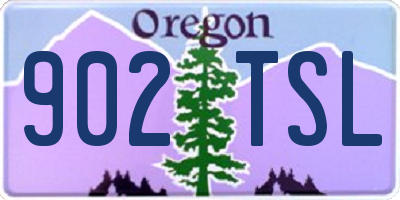 OR license plate 902TSL
