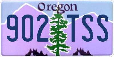 OR license plate 902TSS