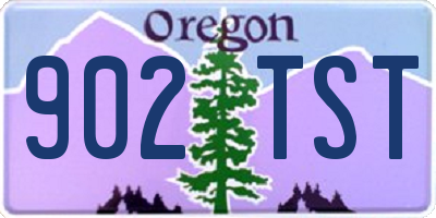 OR license plate 902TST