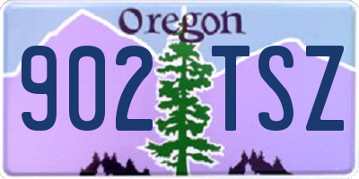 OR license plate 902TSZ
