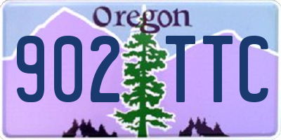 OR license plate 902TTC