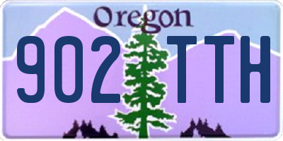 OR license plate 902TTH