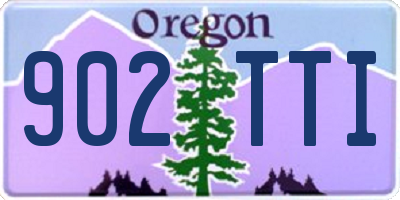 OR license plate 902TTI