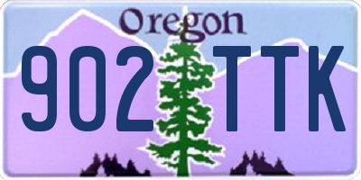 OR license plate 902TTK