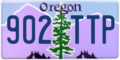 OR license plate 902TTP