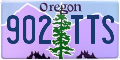 OR license plate 902TTS