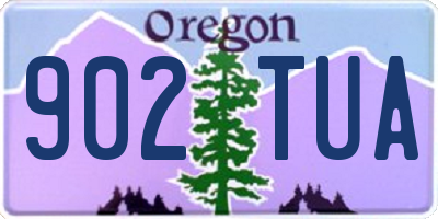 OR license plate 902TUA