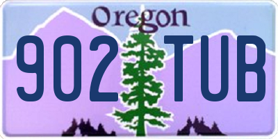 OR license plate 902TUB