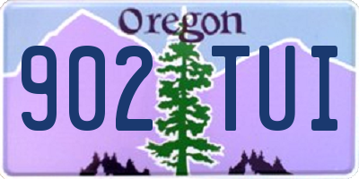 OR license plate 902TUI