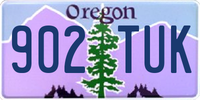 OR license plate 902TUK