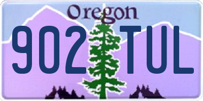 OR license plate 902TUL