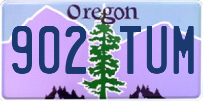 OR license plate 902TUM