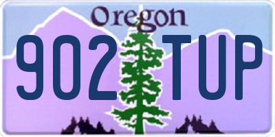 OR license plate 902TUP