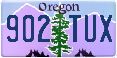 OR license plate 902TUX