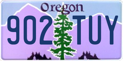 OR license plate 902TUY