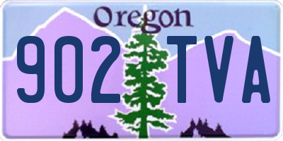 OR license plate 902TVA
