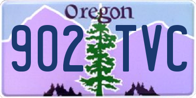 OR license plate 902TVC