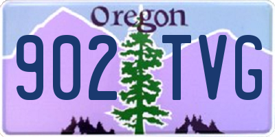 OR license plate 902TVG
