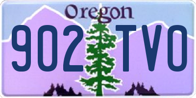 OR license plate 902TVO