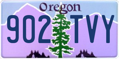 OR license plate 902TVY