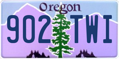 OR license plate 902TWI