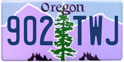OR license plate 902TWJ