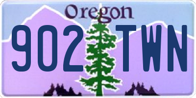 OR license plate 902TWN