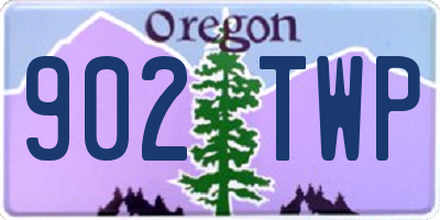 OR license plate 902TWP