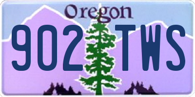 OR license plate 902TWS