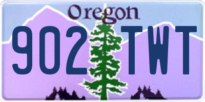 OR license plate 902TWT