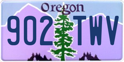 OR license plate 902TWV