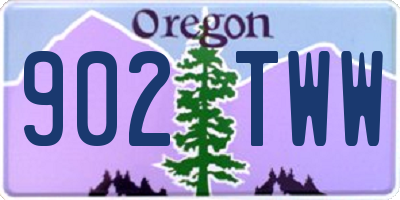 OR license plate 902TWW