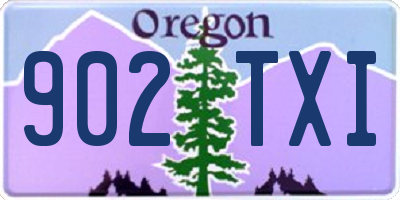 OR license plate 902TXI