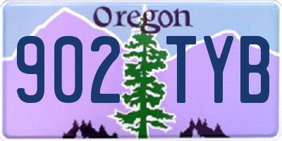 OR license plate 902TYB
