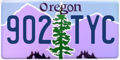 OR license plate 902TYC