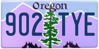 OR license plate 902TYE