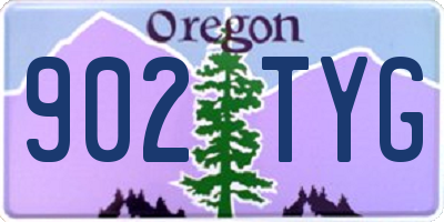 OR license plate 902TYG
