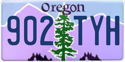 OR license plate 902TYH