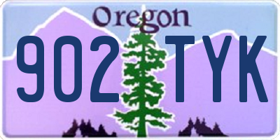 OR license plate 902TYK